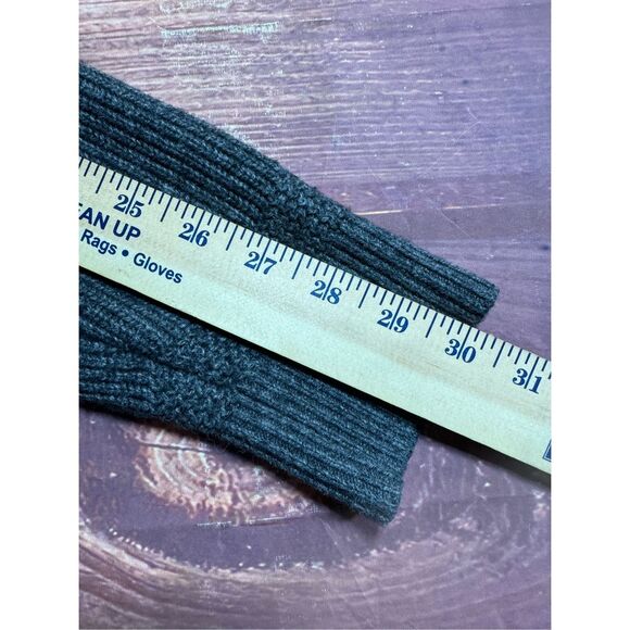 Abercrombie & Fitch Men's Charcoal Gray Wool Blend Knitted Shawl Collar Pullover - Picture 12 of 12